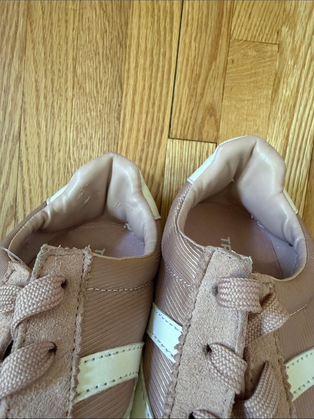 Tretorn Blush Pink and Cream Classic Low-Tops - Picture 10 of 10